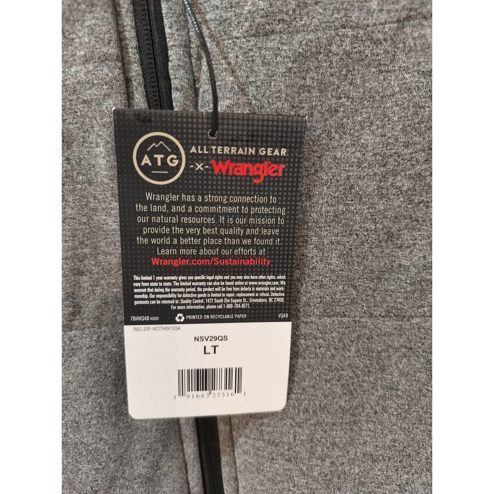Wrangler ATG Reversible Vest Gray Water Resistant Insulated Men’s LT - Picture 8 of 12